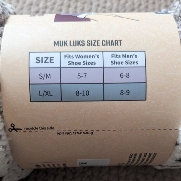 Muk Luks Men's Cabin Socks - Brown and Cream - Picture 4 of 4